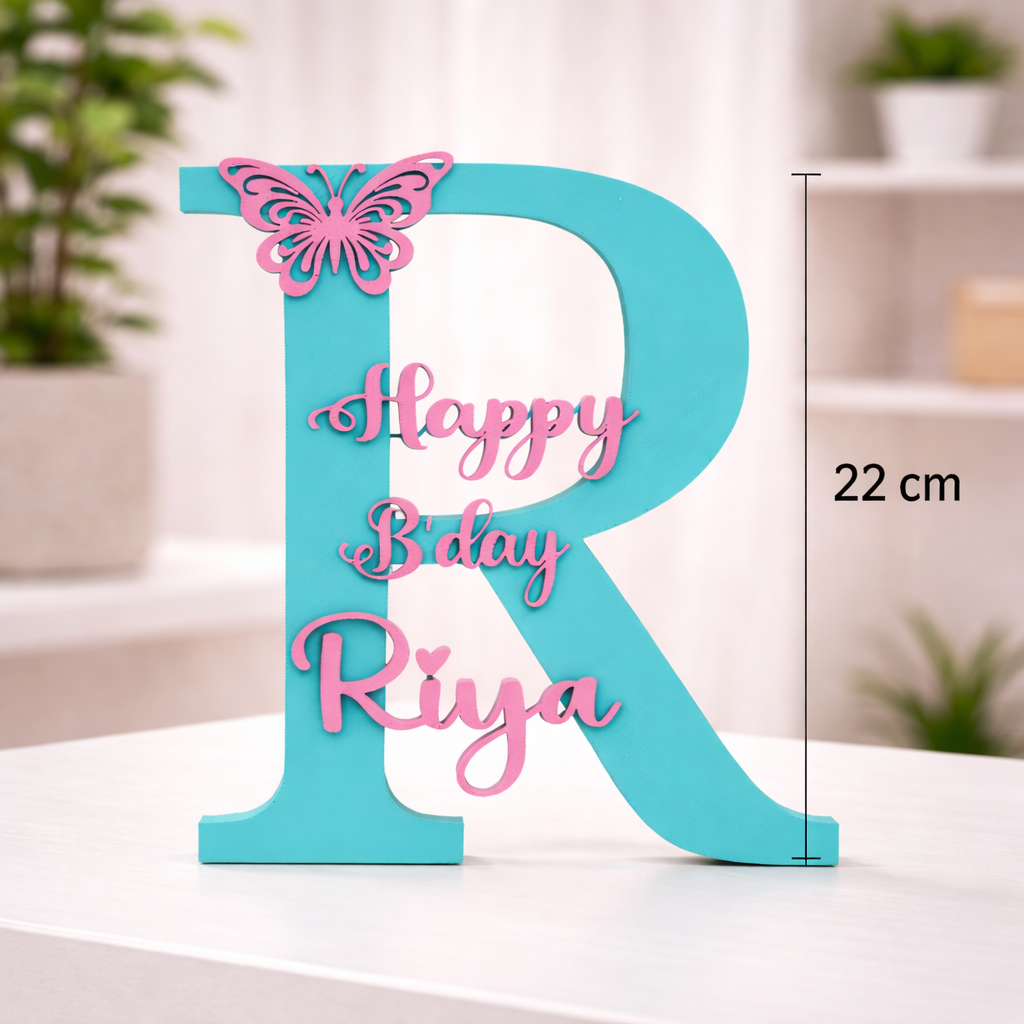Personalized Birthday Letter Showpiece