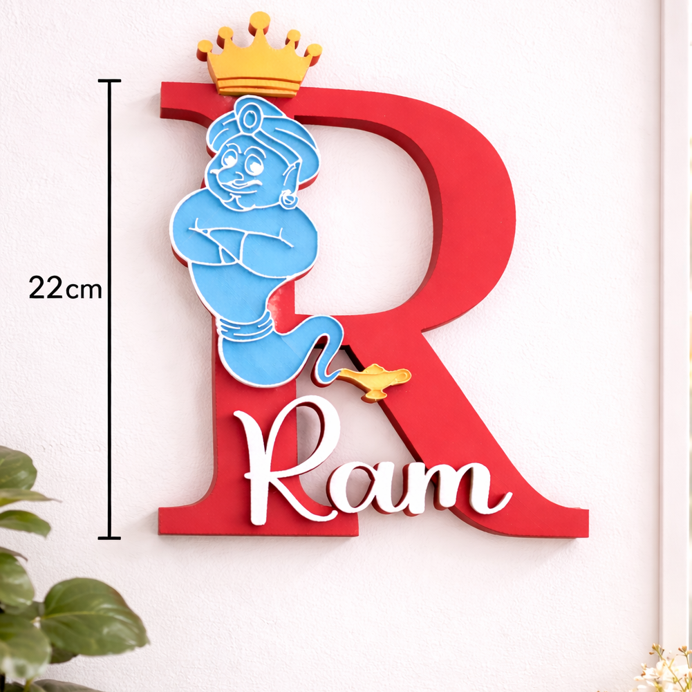 Personalized Genie Theme with Initial and Name