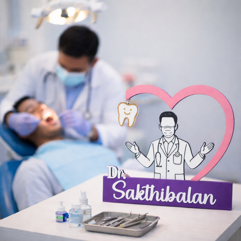 Personalized Dentist Showpiece
