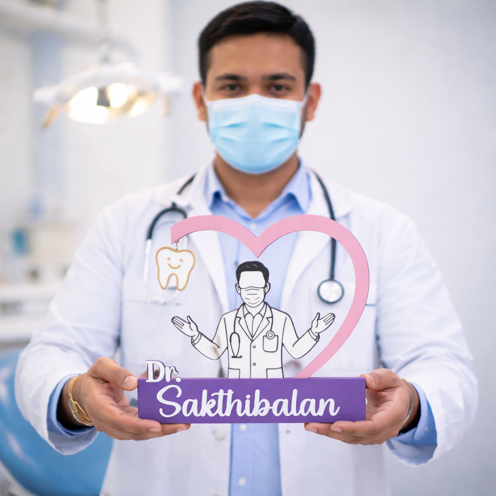 Personalized Dentist Showpiece