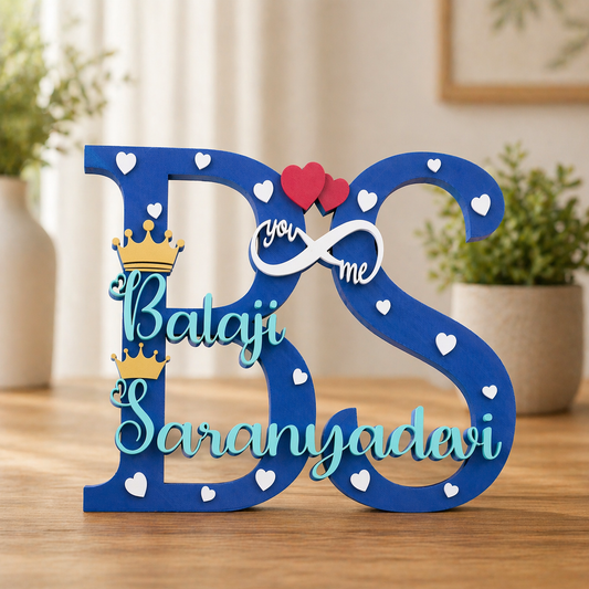 Personalized Couple Name Showpiece with Infinity