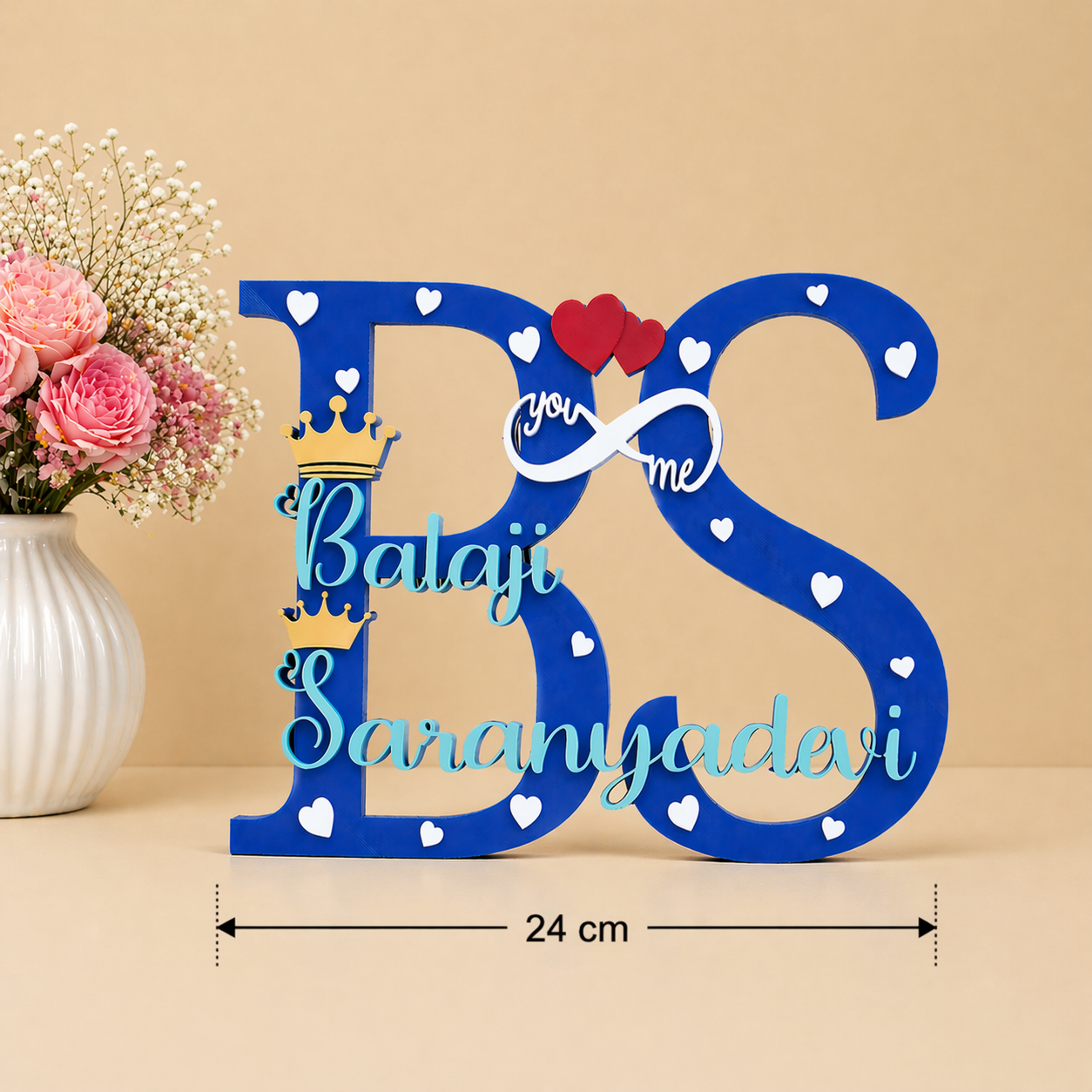 Personalized Couple Name Showpiece with Infinity