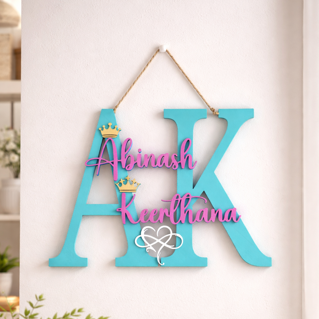 Customized Couple Name Showpiece