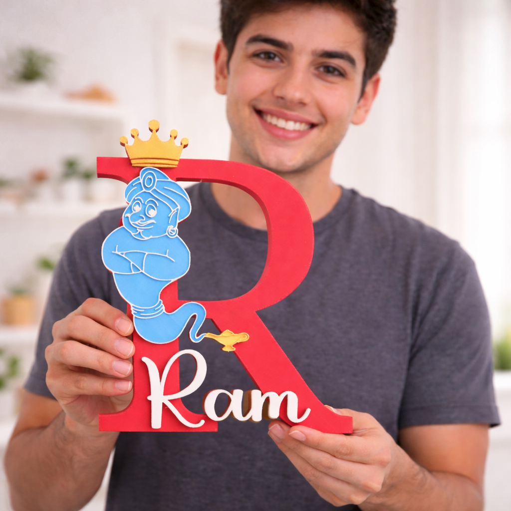 Personalized Genie Theme with Initial and Name
