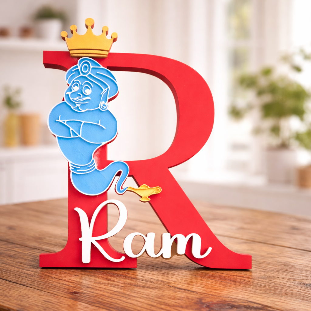 Personalized Genie Theme with Initial and Name