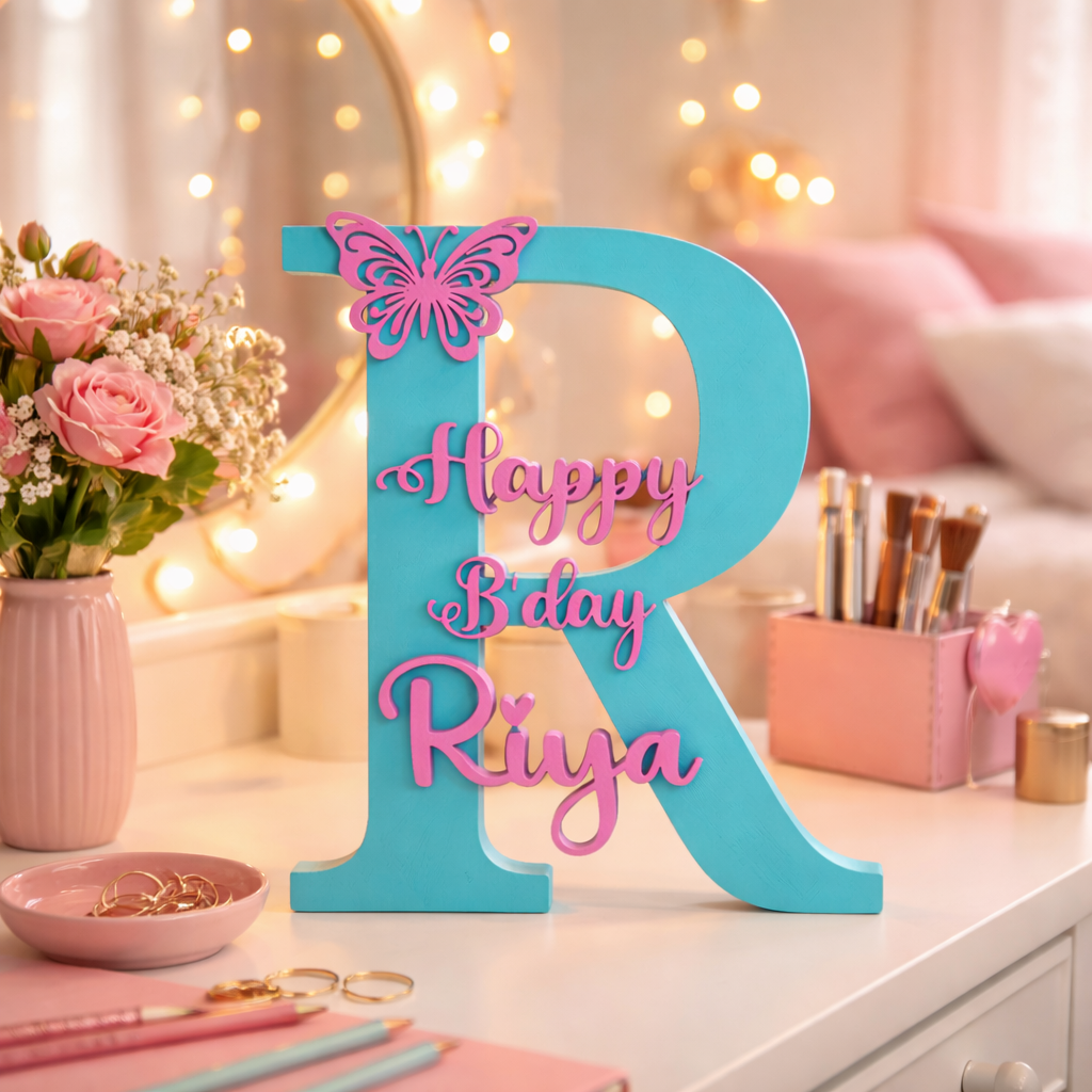 Personalized Birthday Letter Showpiece