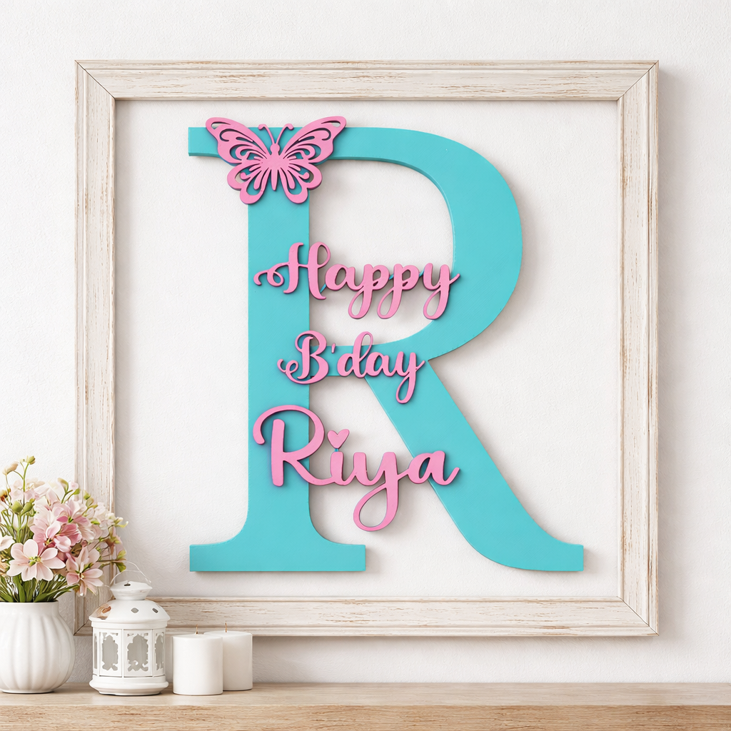 Personalized Birthday Letter Showpiece