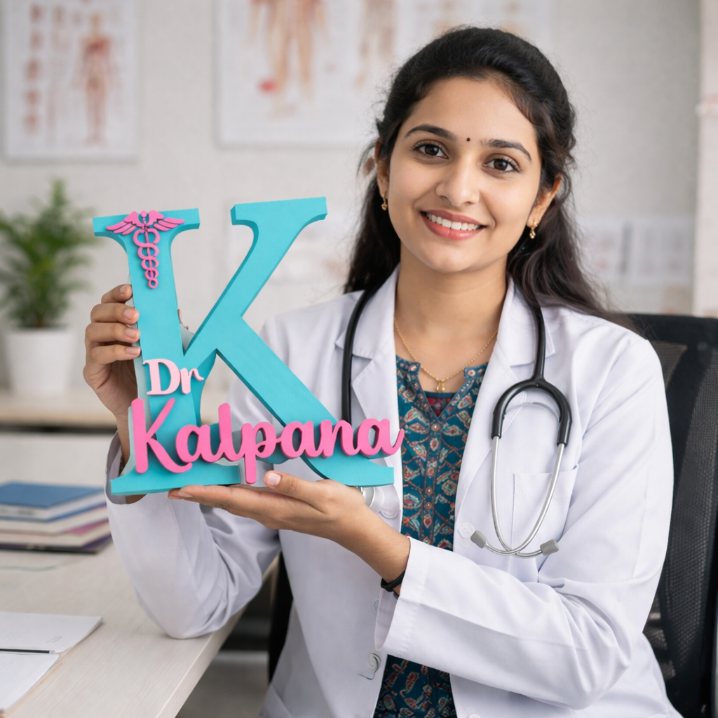Personalized Doctor Name Showpiece