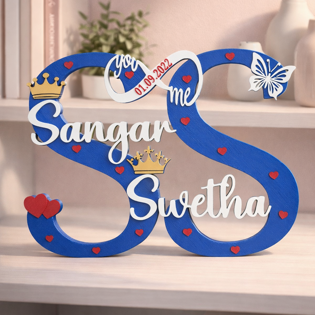 Customized Couple Name Showpiece