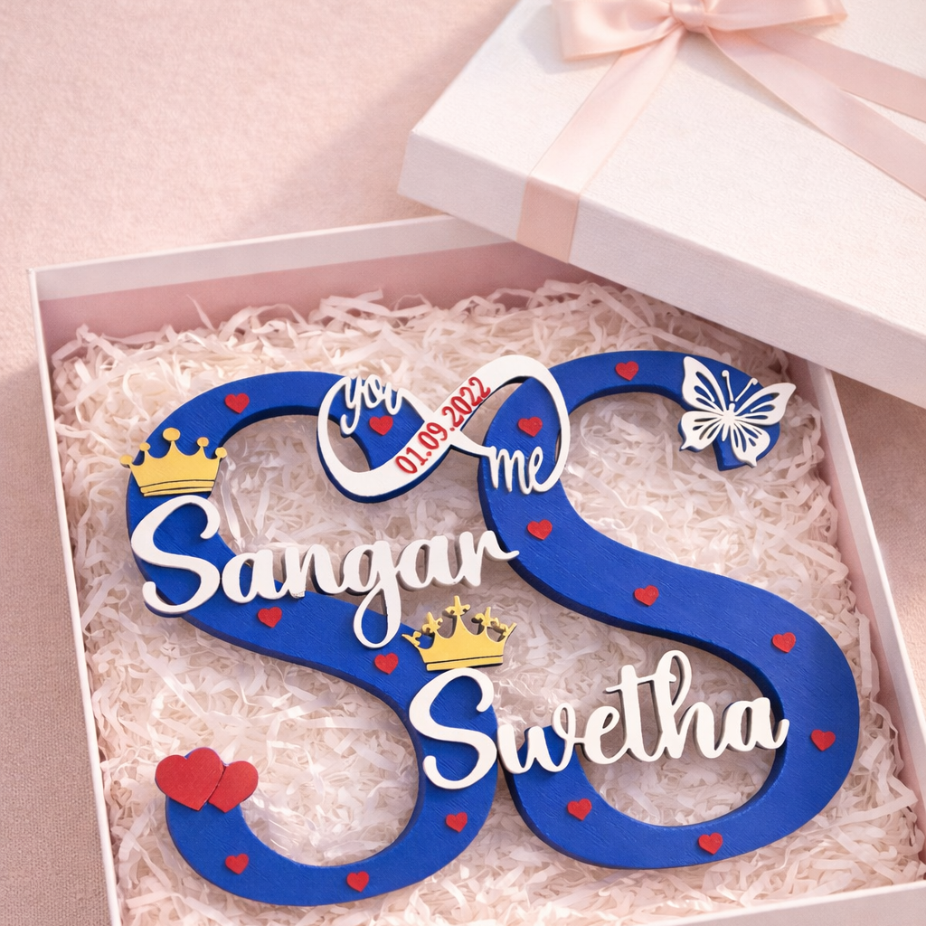 Customized Couple Name Showpiece