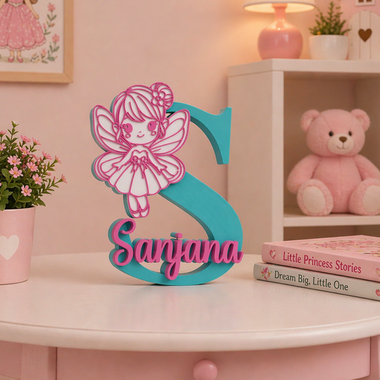 Personalized Fairy Name Letter Showpiece