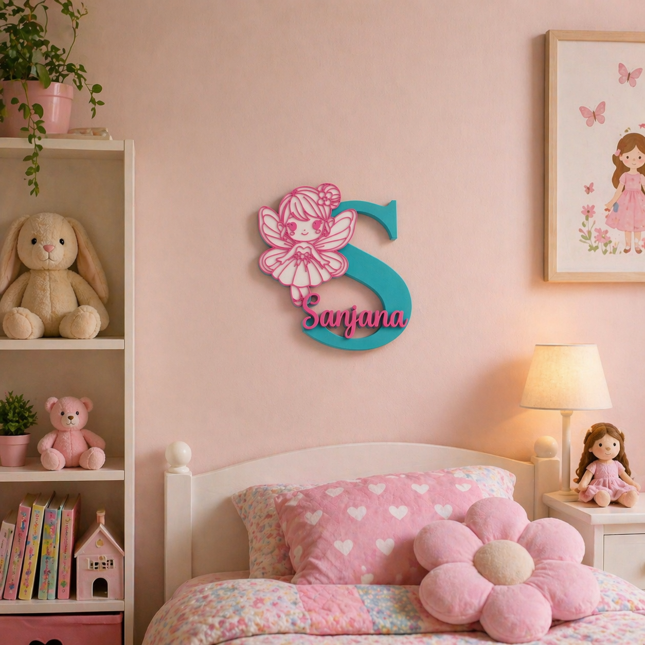 Personalized Fairy Name Letter Showpiece